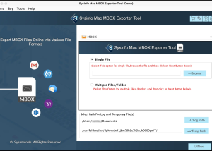 Sysinfo Mac MBOX Converter screenshot