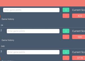 software - Universal game points counter 1.1 screenshot